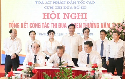 Cụm thi đua số 3 Tòa án nhân dân tổng kết công tác thi đua - khen thưởng năm 2024