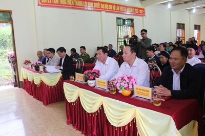 Đồng chí Trưởng Ban Nội chính Tỉnh ủy dự Ngày hội đại đoàn kết toàn dân tộc năm 2025 tại khu dân cư Nà Sài, xã Lùng Tám