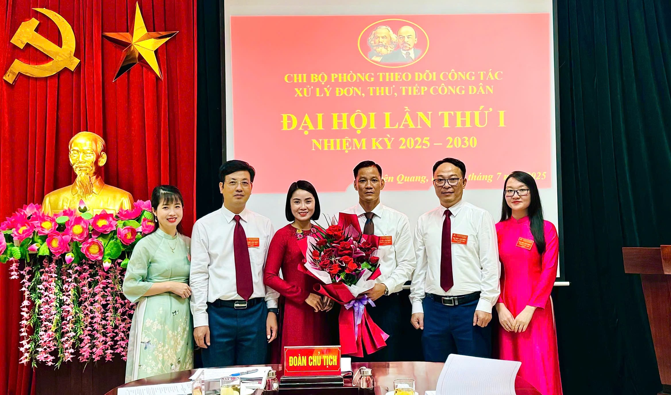 Chi bộ Phòng Theo dõi công tác xử lý đơn, thư, tiếp công dân, Ban Nội chính Tỉnh ủy tổ chức Đại hội lần thứ I, nhiệm kỳ 2025 - 2030